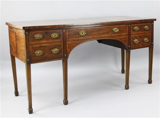 A George III mahogany sideboard, W.6ft D.2ft 5in. H.3ft 1in.